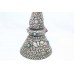 Buddhist Temple Stamp Tibetan Silver Amber & Coral Turquoise Stones Wax Inside